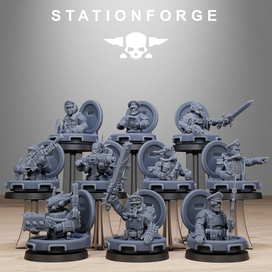 3D Printed Tank Commanders by Stationforge Miniatures