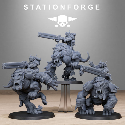 3D Printed Tarion Beasts x3 by StationForge Miniatures