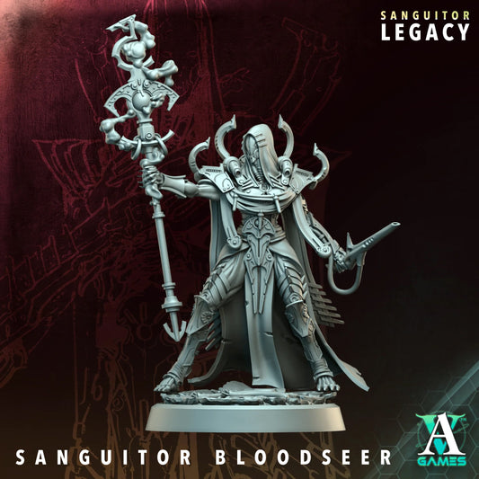 3D Printed Sanguitor Bloodseer by Archvillain Games