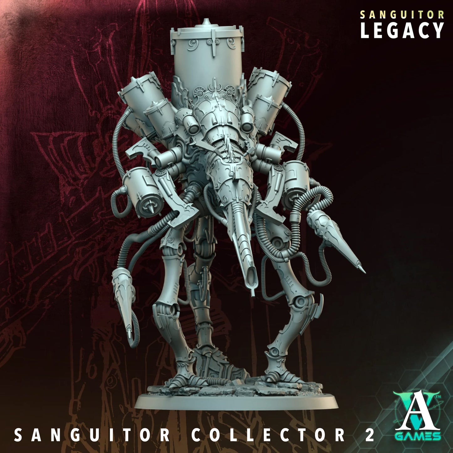 3D Printed Sanguitor Collectors by Archvillain Games