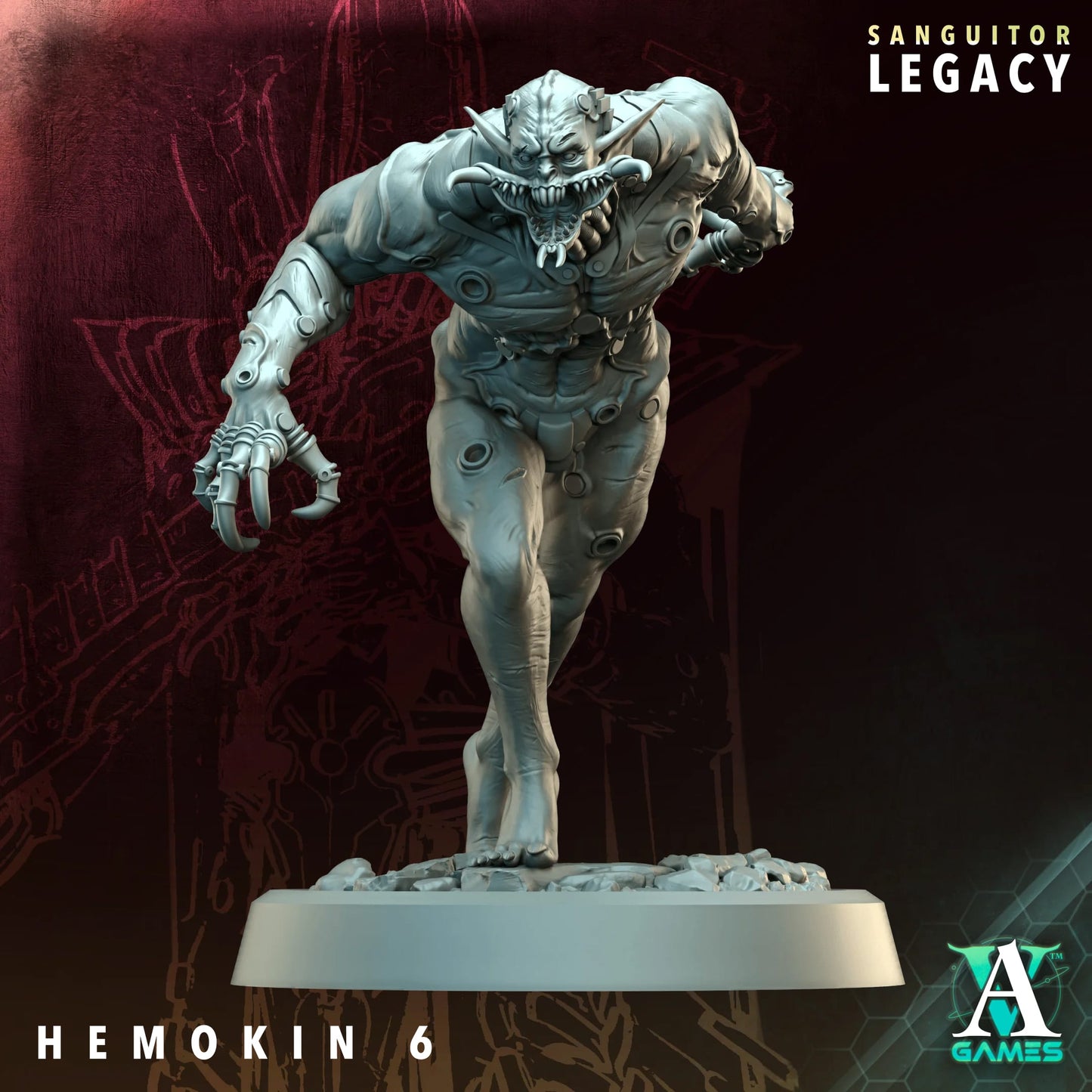 3D Printed Hemokin x15 by Archvillain Games