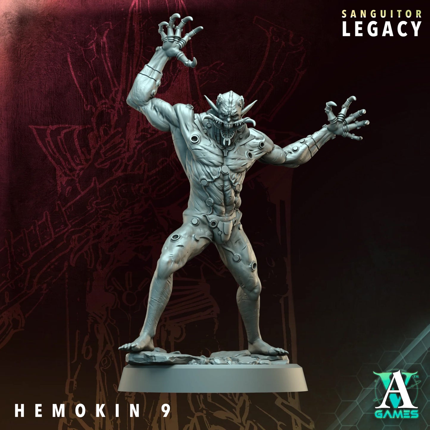 3D Printed Hemokin x15 by Archvillain Games