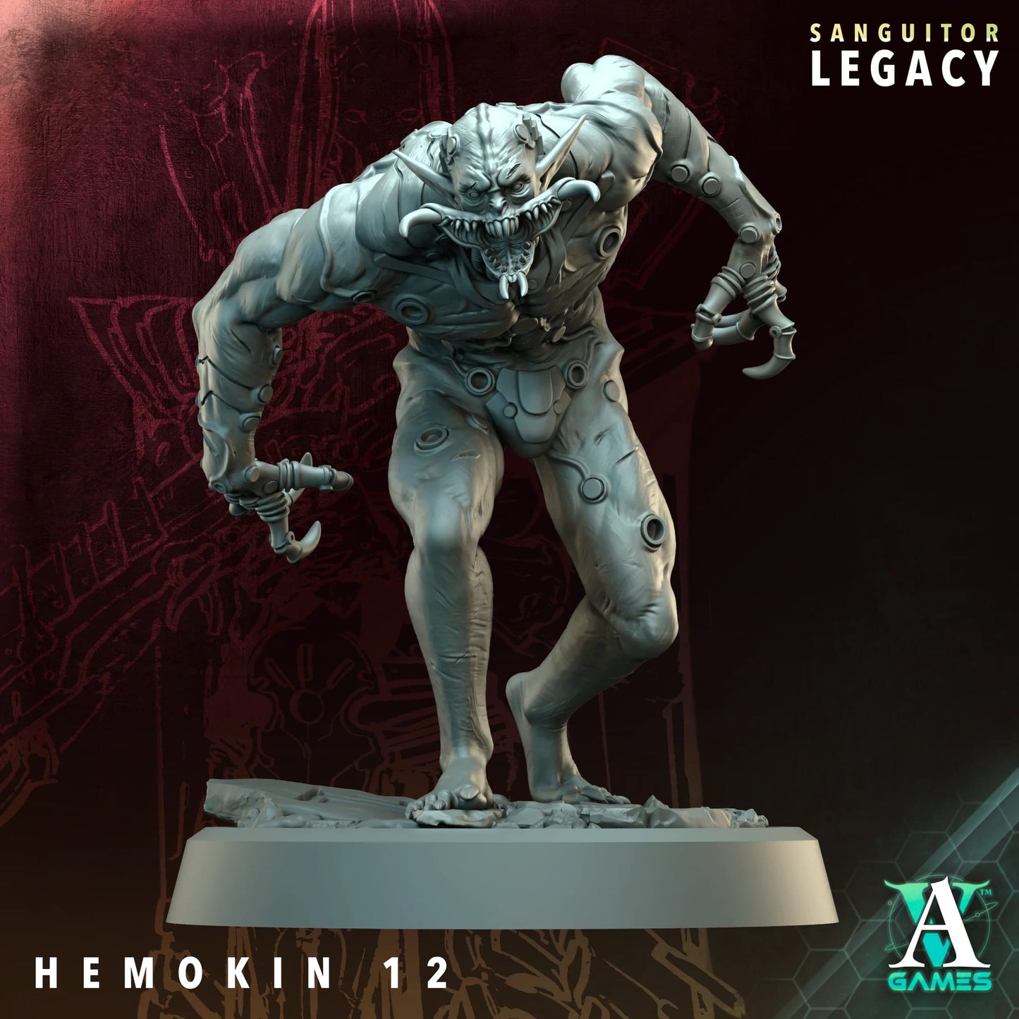 3D Printed Hemokin x15 by Archvillain Games