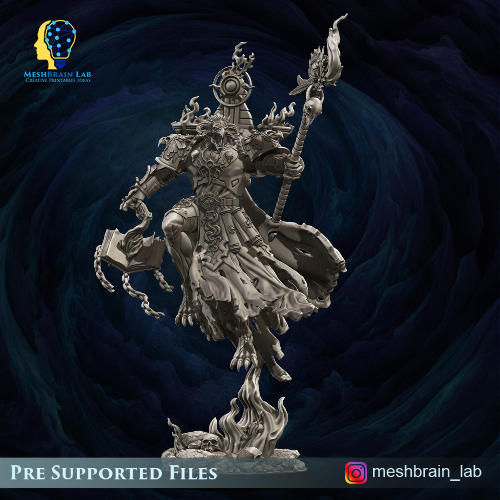 3d Printed Doom Marine Sorcerer Of Change by Meshbrain Labs