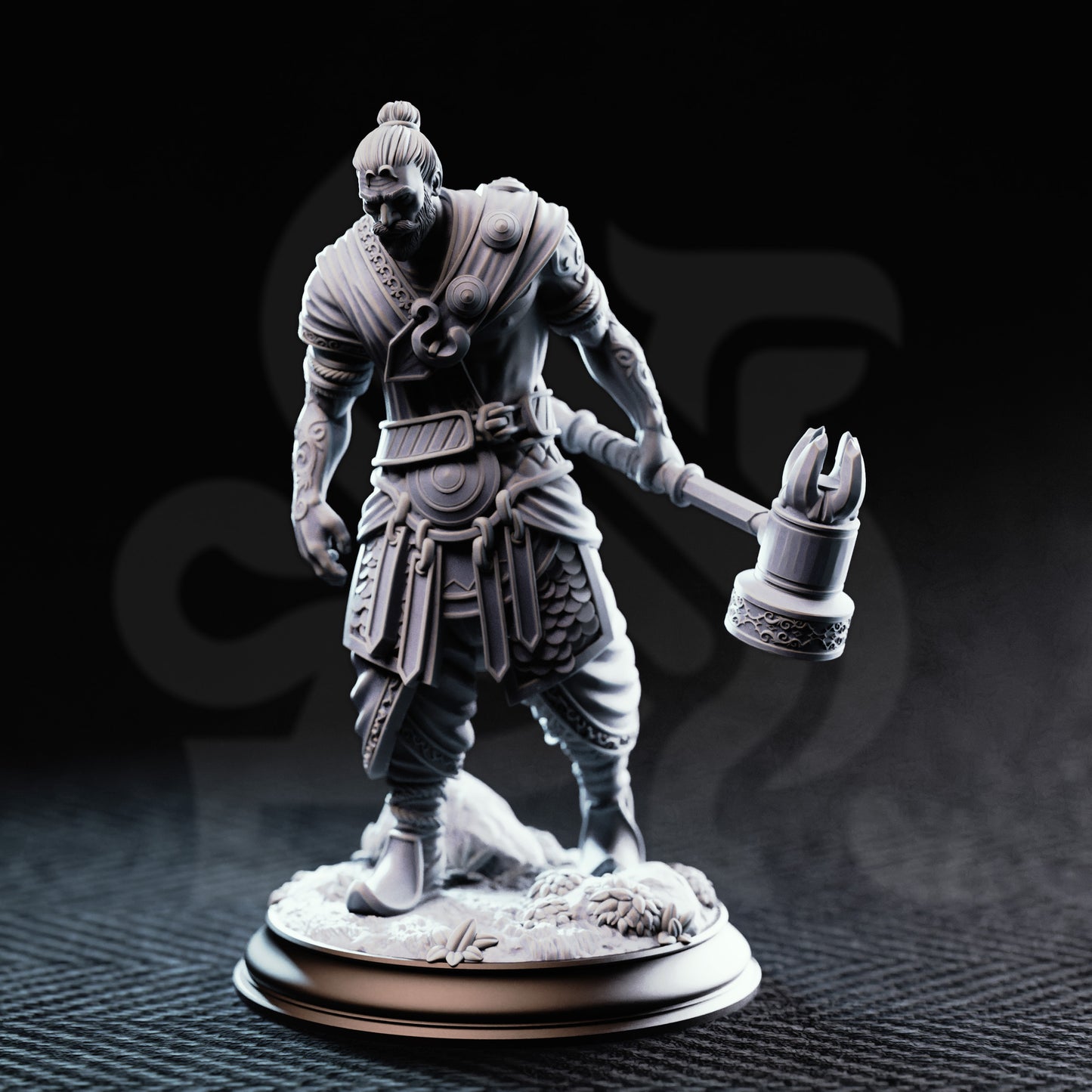 3D Printed Exotic Mercenary - Sindan the Southern Hammer by DM Stash
