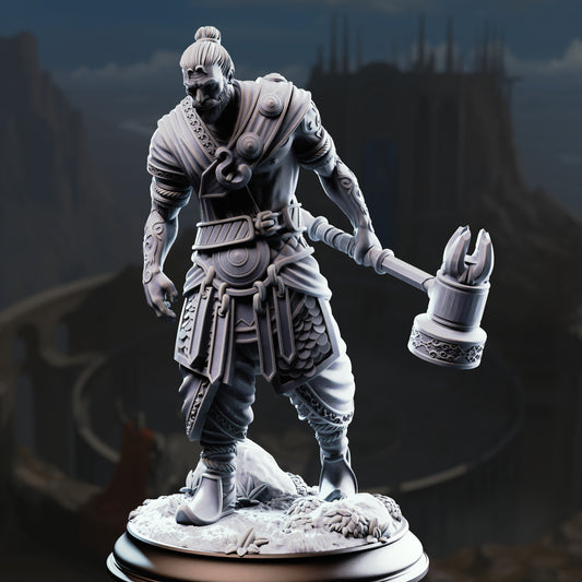 3D Printed Exotic Mercenary - Sindan the Southern Hammer by DM Stash
