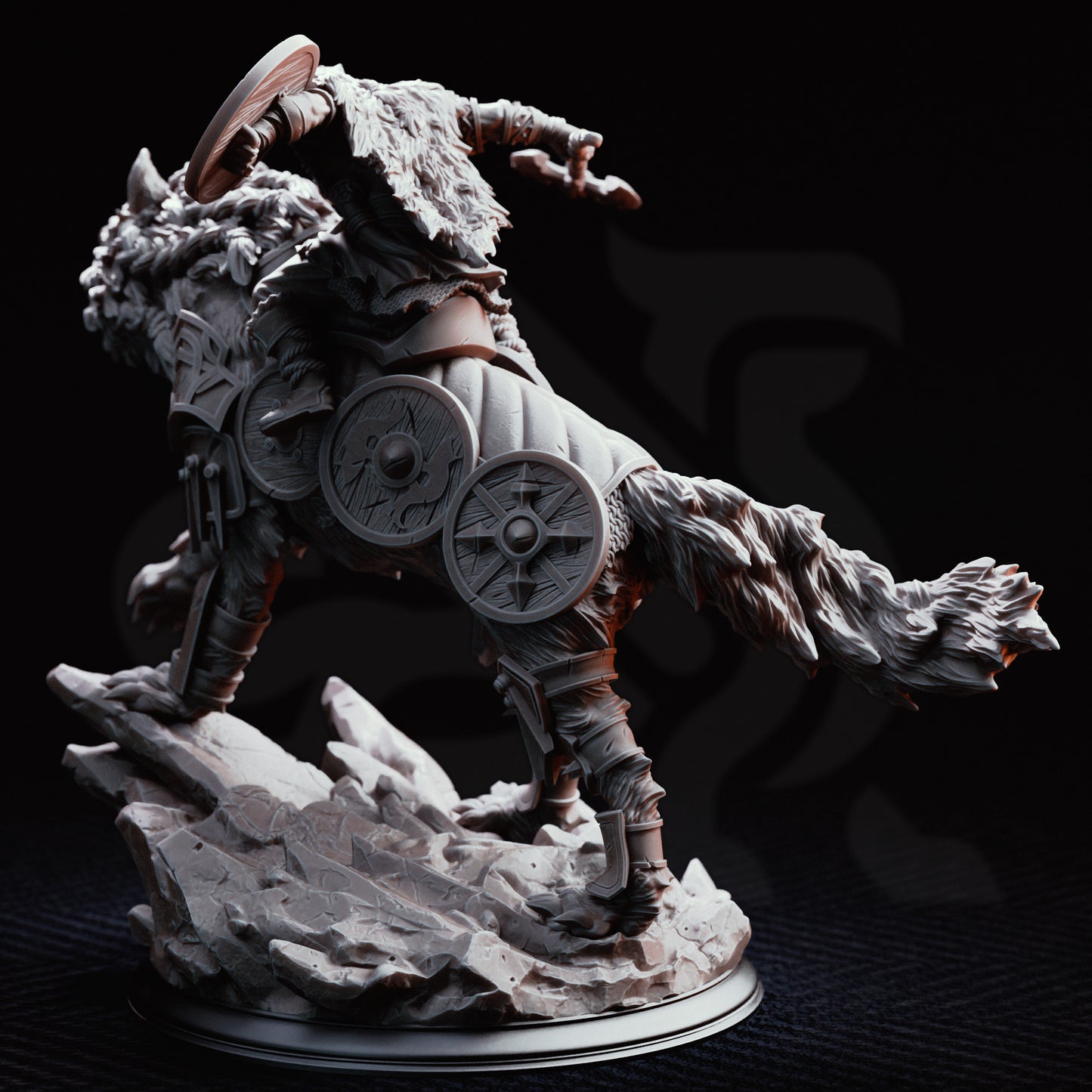 3D Printed Viking War Wolf by DM Stash