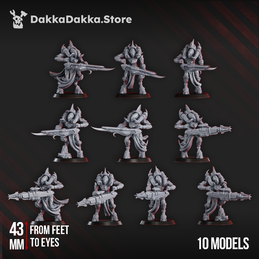 3d Printed Spacelair Defenders by DakkaDakka Miniatures