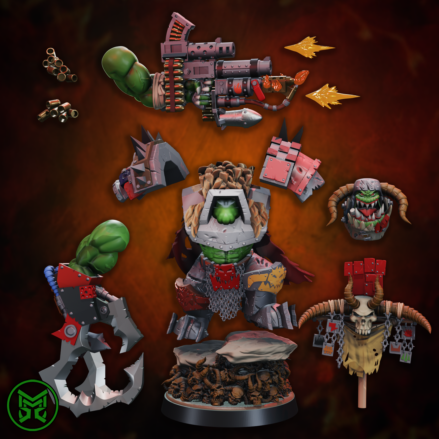 3d Printed Da Daemon Killa by Mekka Miniatures