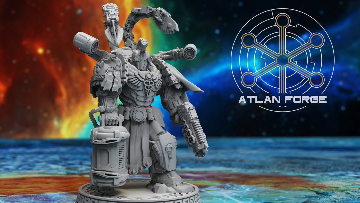 3d Printed Minoan Aegis Therapeuo by Atlan Forge Miniatures