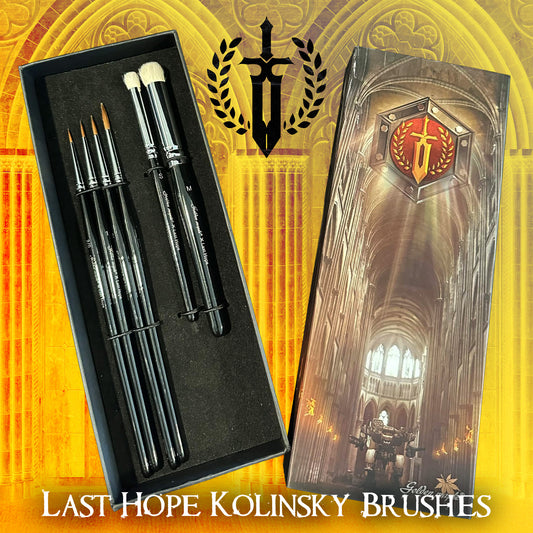 Warlord Kolinsky Paint Brush Set