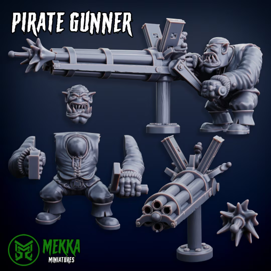 Copy of 3d Printed Orc Helmsman and Gunner by Mekka Miniatures