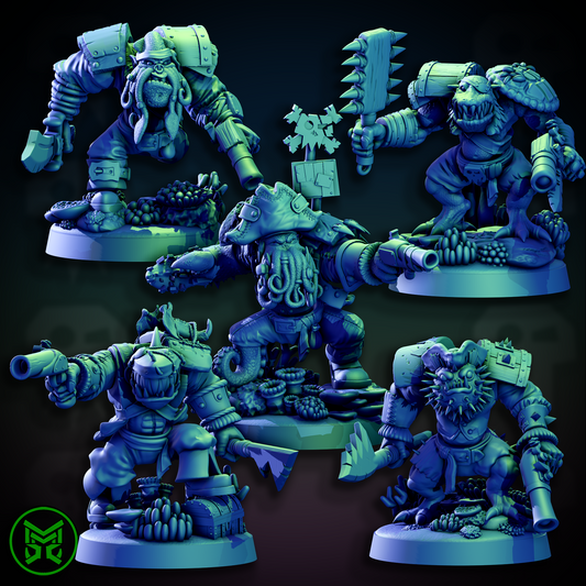 3d Printed Pirate Ork Beast Boys #2 by Mekka Miniatures