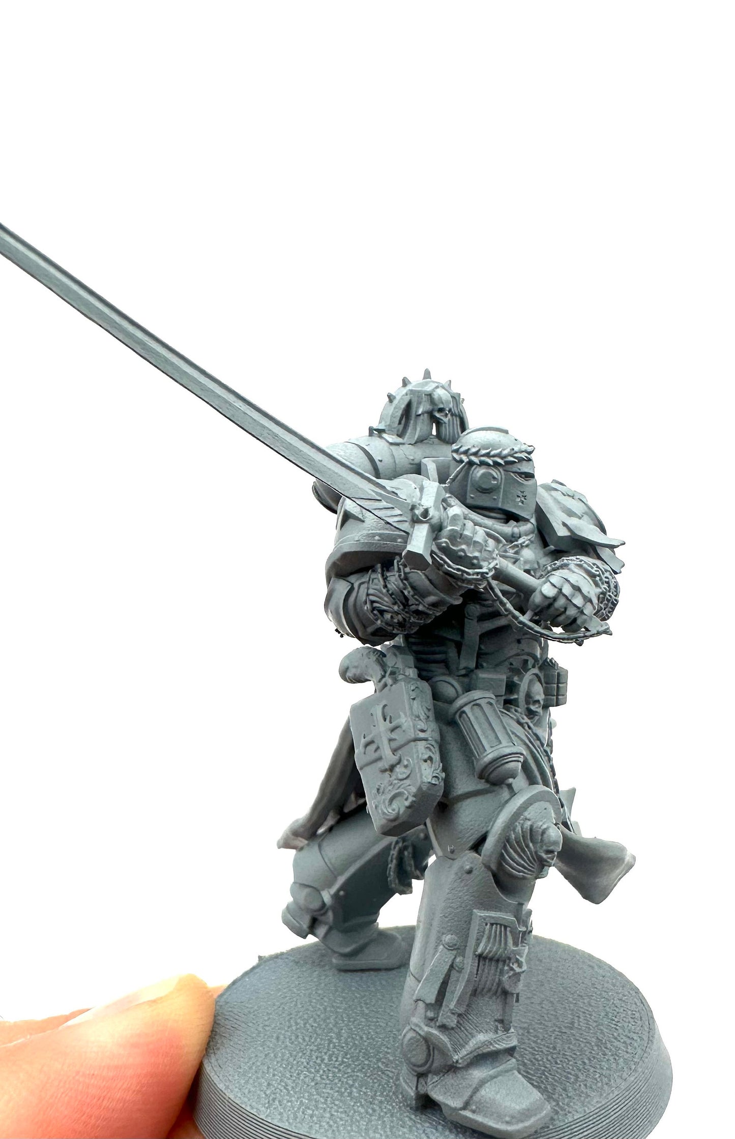 3D Printed Knight Crusader Marine Miniature by 3DArtGuy