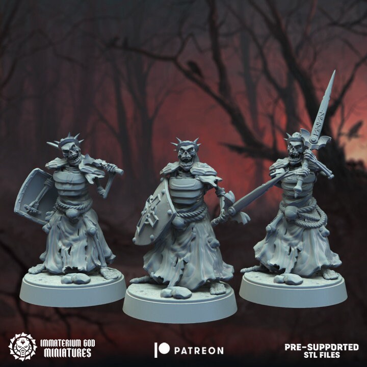 3d Printed Tomb Guardians Set by Immaterium God Miniatures