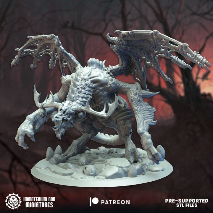 3d Printed Necrotic Beast by Immaterium God Miniatures