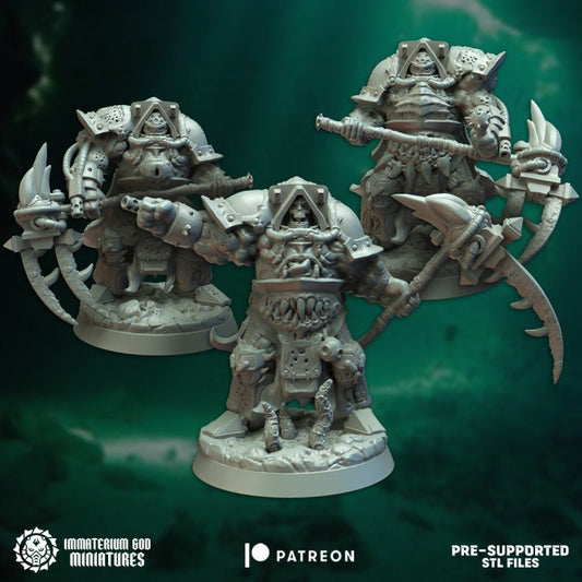 3d Printed Life Stealer Exterminators by Immaterium God Miniatures