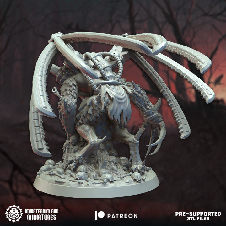 3d Printed Herald of the Blood Feast by Immaterium God Miniatures
