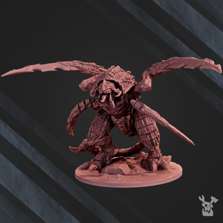 3d Printed Hive King by DakkaDakka Miniatures