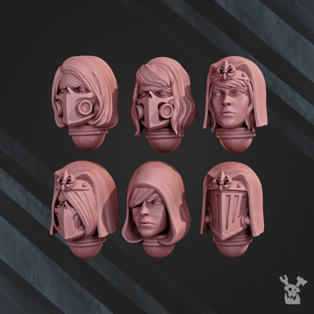 3d Printed War Sisters Novice Squad x6 by DakkaDakka Miniatures