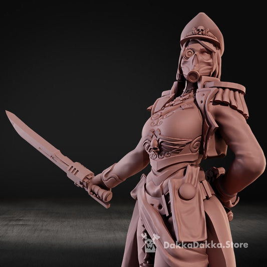 3d Printed Female Commissar by DakkaDakka Miniatures