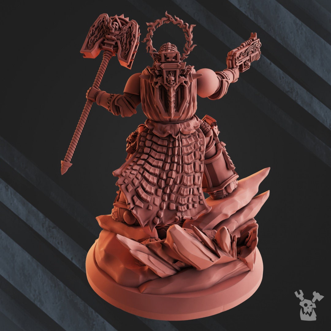 3d Printed Field Pastor by DakkaDakka Miniatures