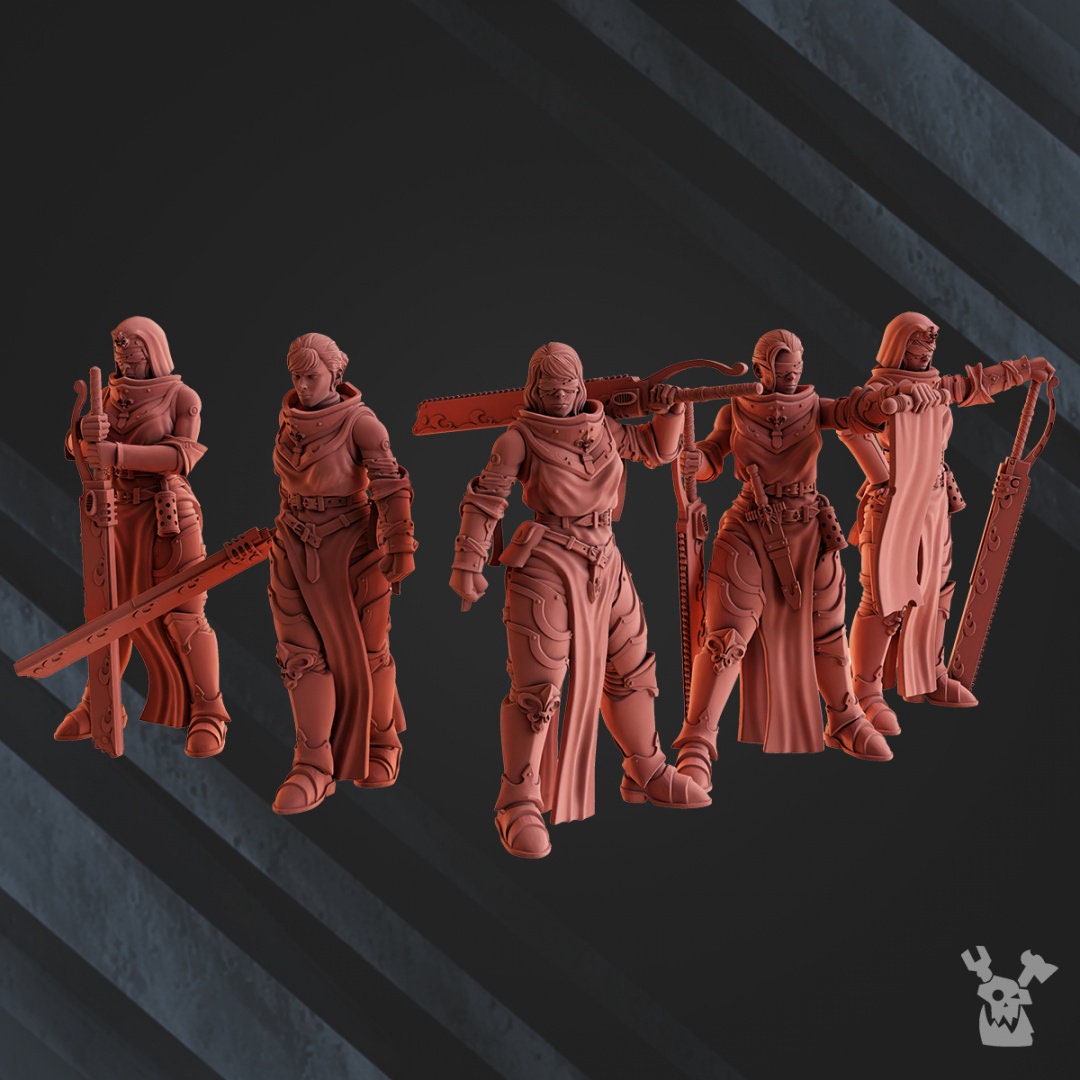 3d Printed Poenitentiam Battle Sisters Squad x5 by DakkaDakka Miniatures