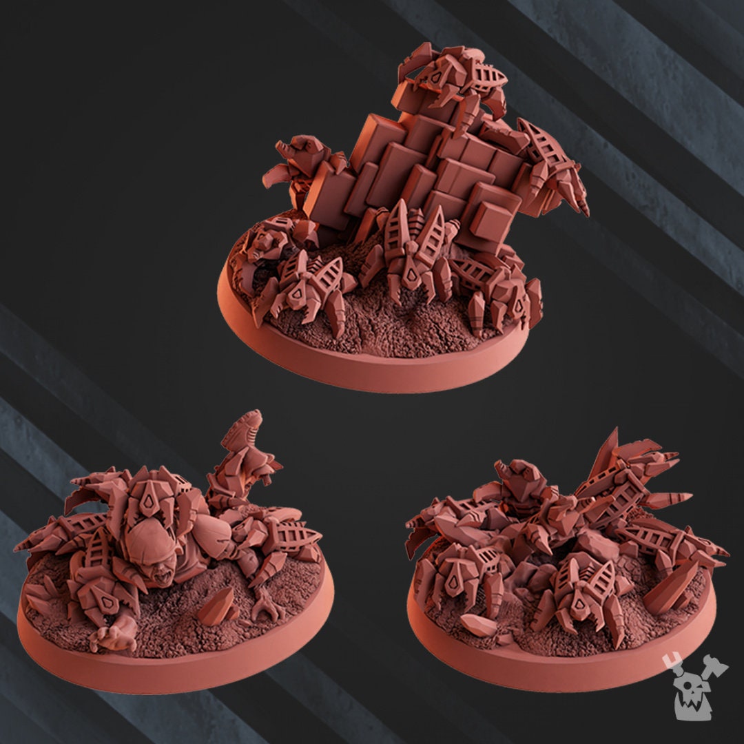 3d Printed Robot Legions Bot Swarms x3 by DakkaDakka Miniatures