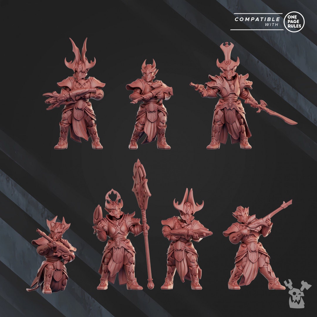 3d Printed Orbit Guardians Squad x7 by DakkaDakka Miniatures