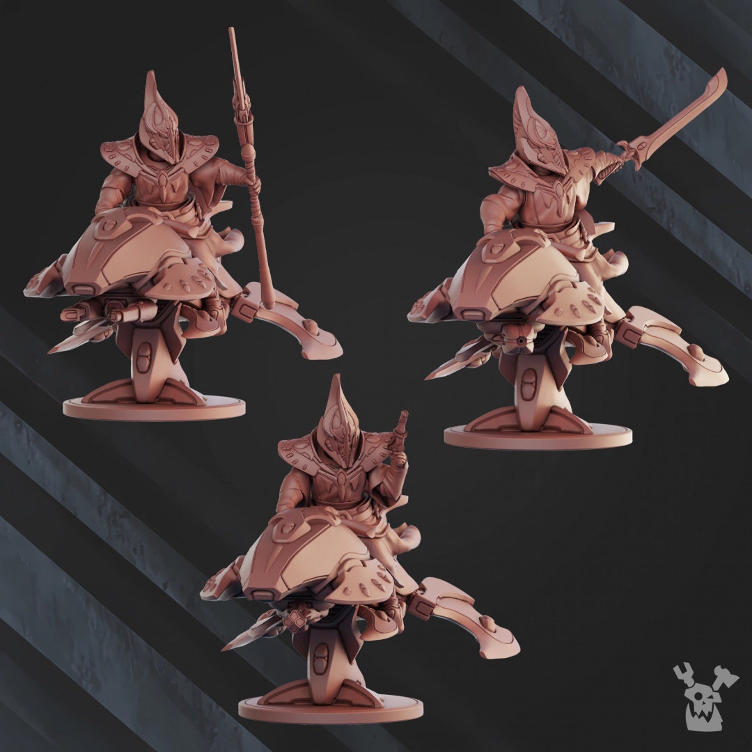 3d Printed Witcher Space Traveler Squad x3 by DakkaDakka Miniatures