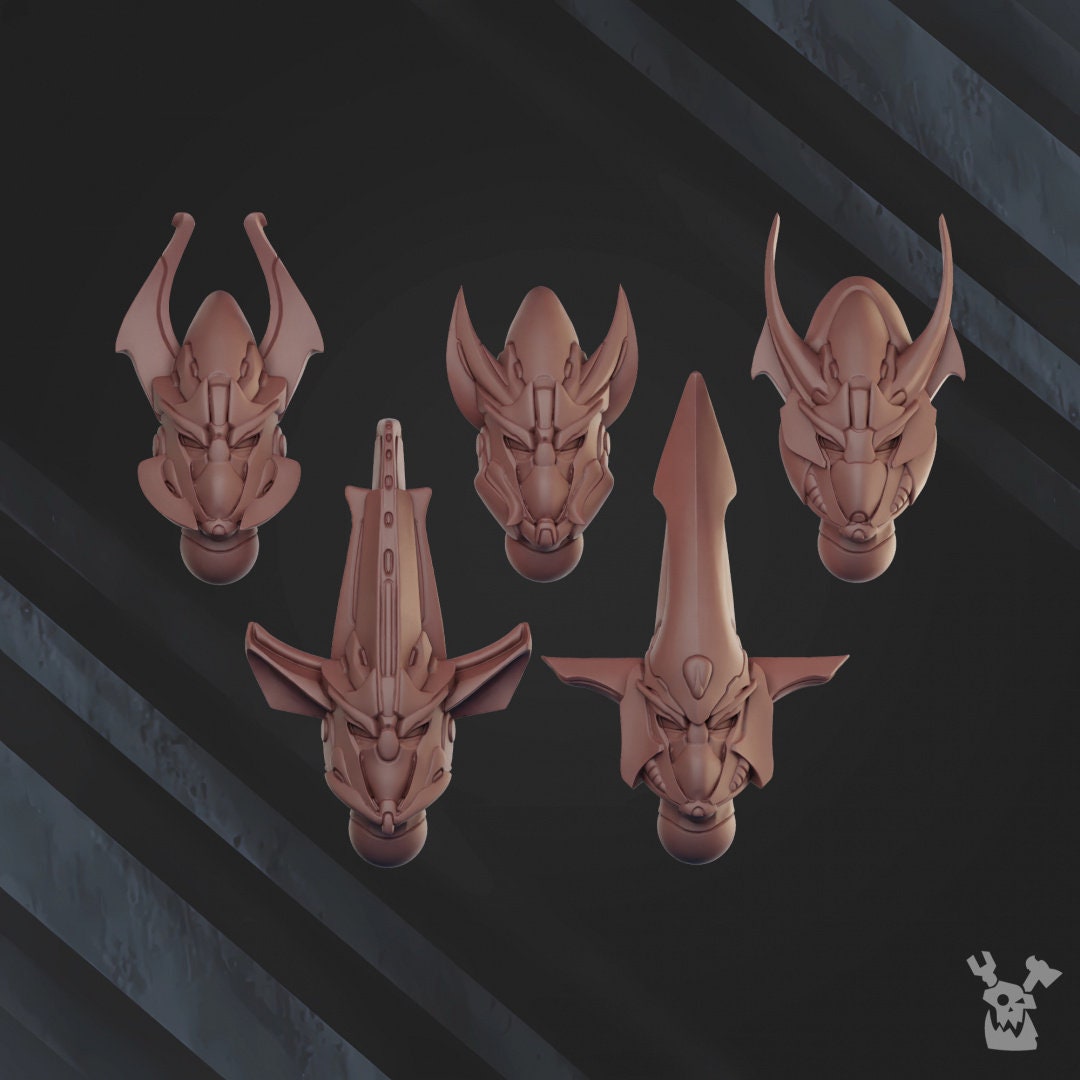 3d Printed Shadow Blade Squad x5 by DakkaDakka Miniatures