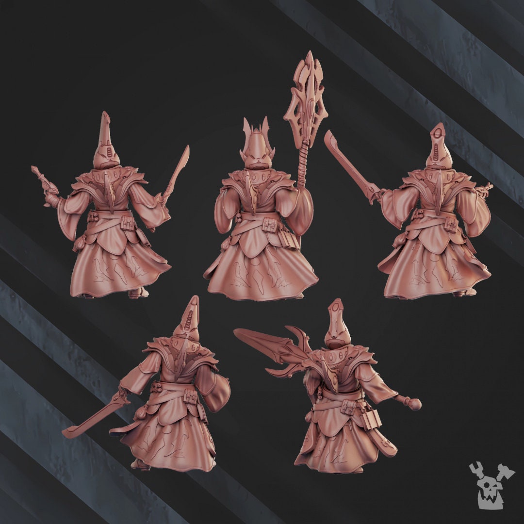 3d Printed Shadow Casters Squad x5 by DakkaDakka Miniatures