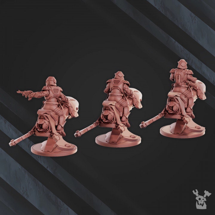 3d Printed Star Alves Rider Squad x3 by DakkaDakka Miniatures