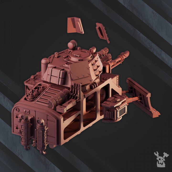 3d Printed Aurora Battletank by DakkaDakka Miniatures