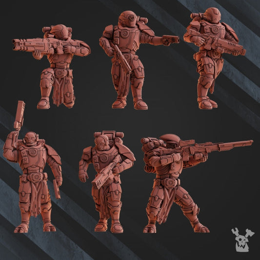 3d Printed Operations Team x6 by DakkaDakka Miniatures