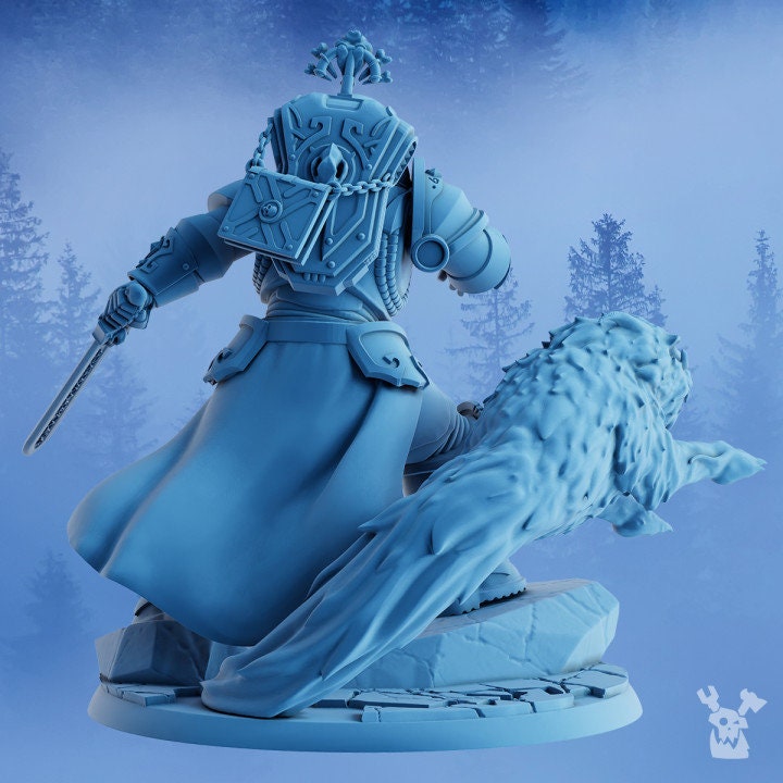 3d Printed Ölaf, the White Fang by DakkaDakka Miniatures