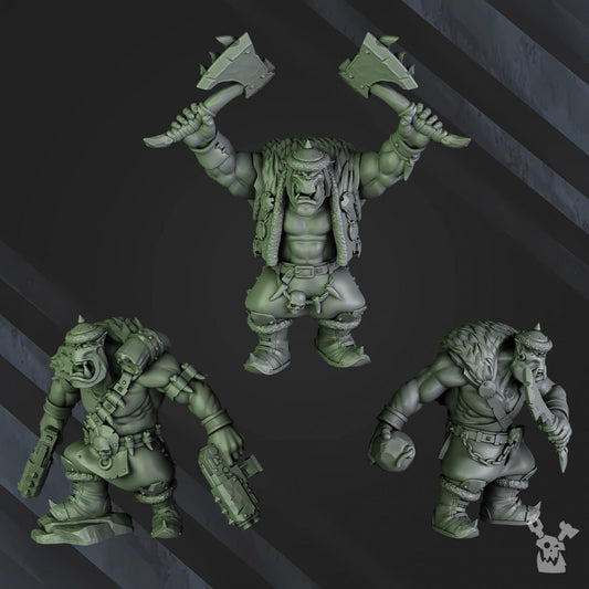 3d Printed Squad of 6 Ork Boys by DakkaDakka Miniatures