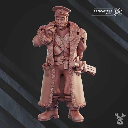 3d Printed Commissar Kustov by DakkaDakka Miniatures