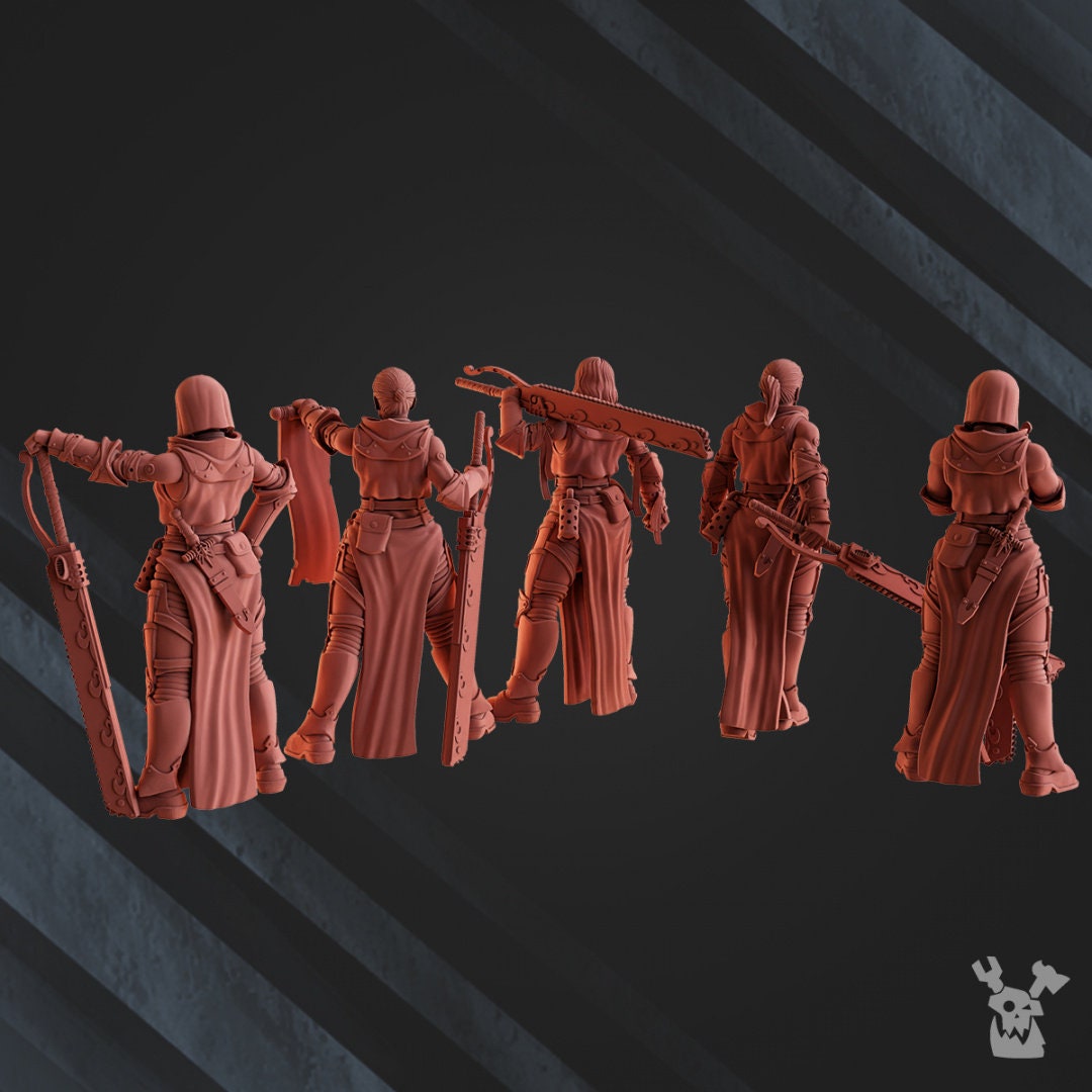 3d Printed Poenitentiam Battle Sisters Squad x5 by DakkaDakka Miniatures