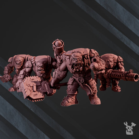 3d Printed Orc Marauders Assembly Kit x5 by DakkaDakka Miniatures