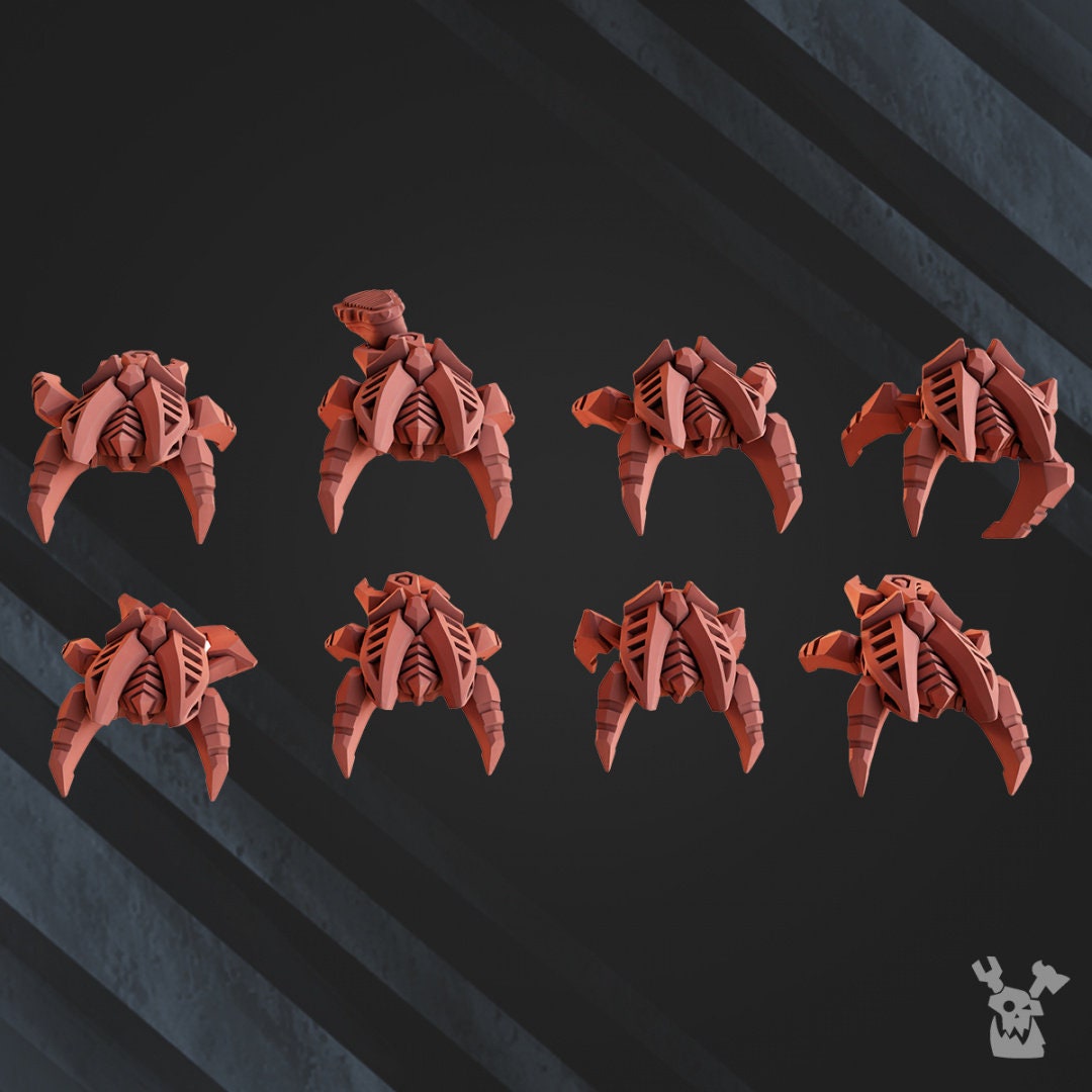 3d Printed Robot Legions Bot Swarms x3 by DakkaDakka Miniatures