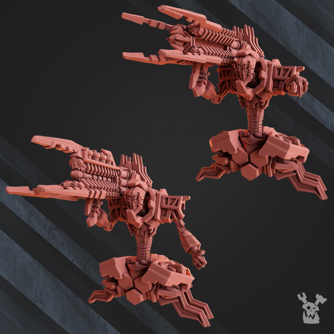 3d Printed Robot Legions Heavy Annihilators by DakkaDakka Miniatures