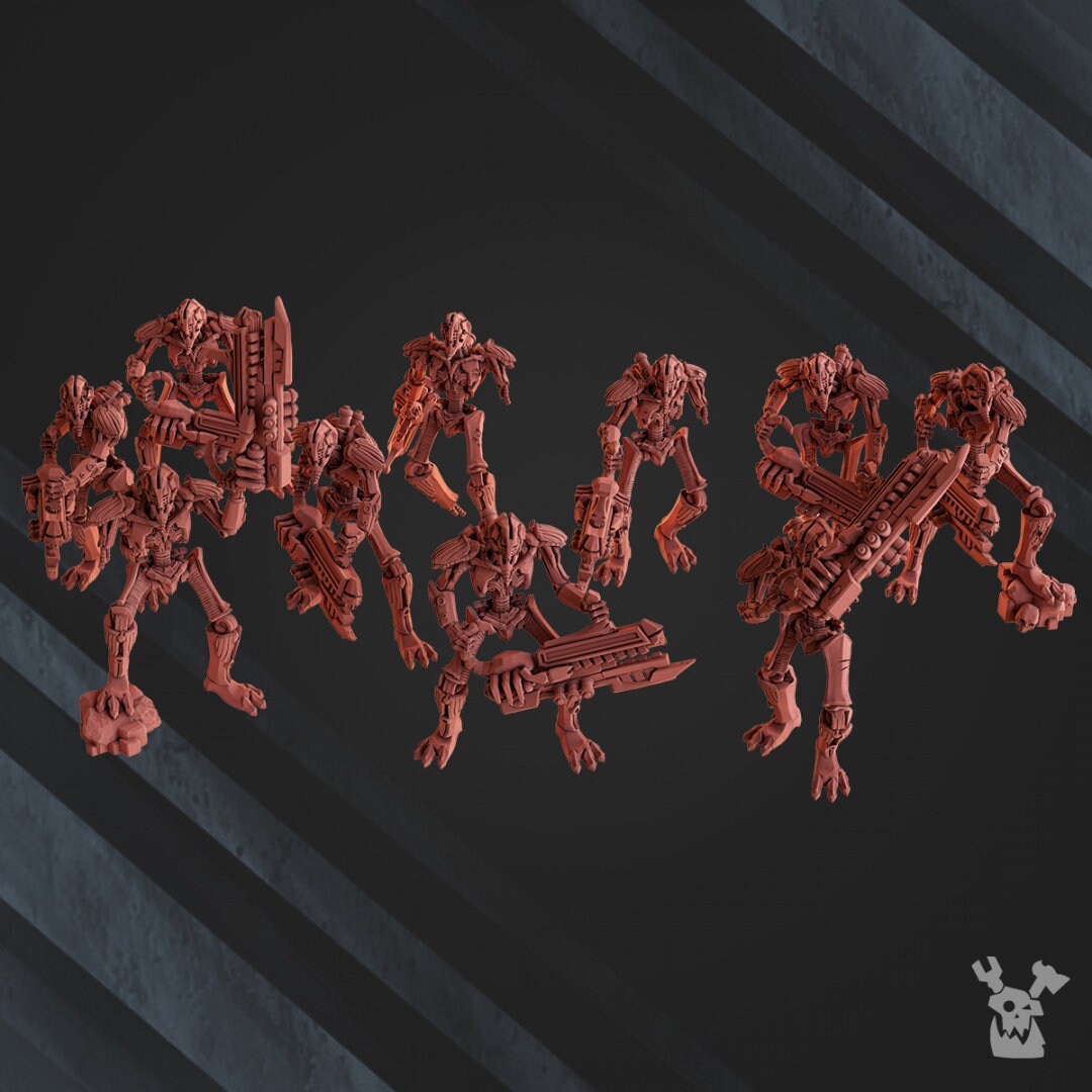 3d Printed Robot Legions Infantry x10  by DakkaDakka Miniatures