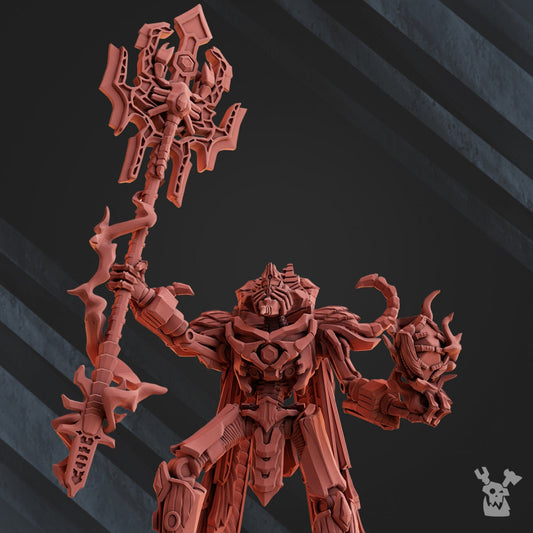 3d Printed Robot Legions Lord Akerteph by DakkaDakka Miniatures