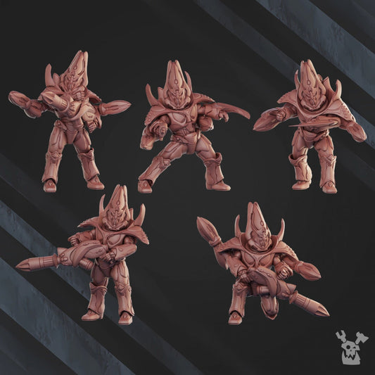 3d Printed Web Jumper Squad x5 by DakkaDakka Miniatures