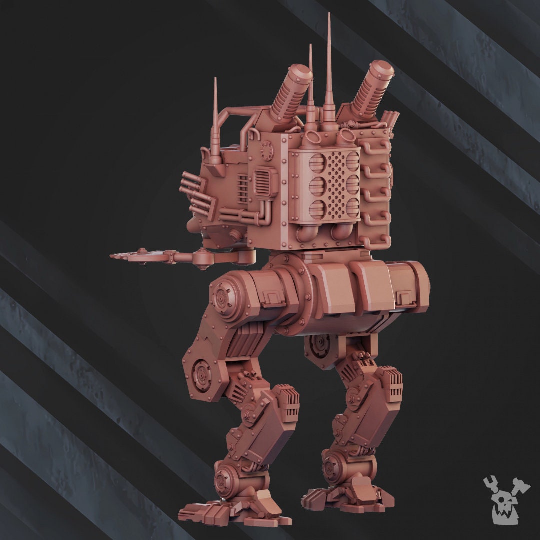 3d Printed Light Stomper Mech by DakkaDakka Miniatures