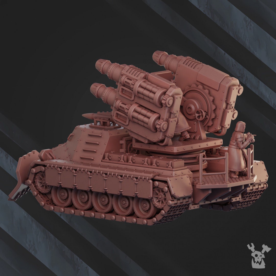 3d Printed Artillery Tank by DakkaDakka Miniatures