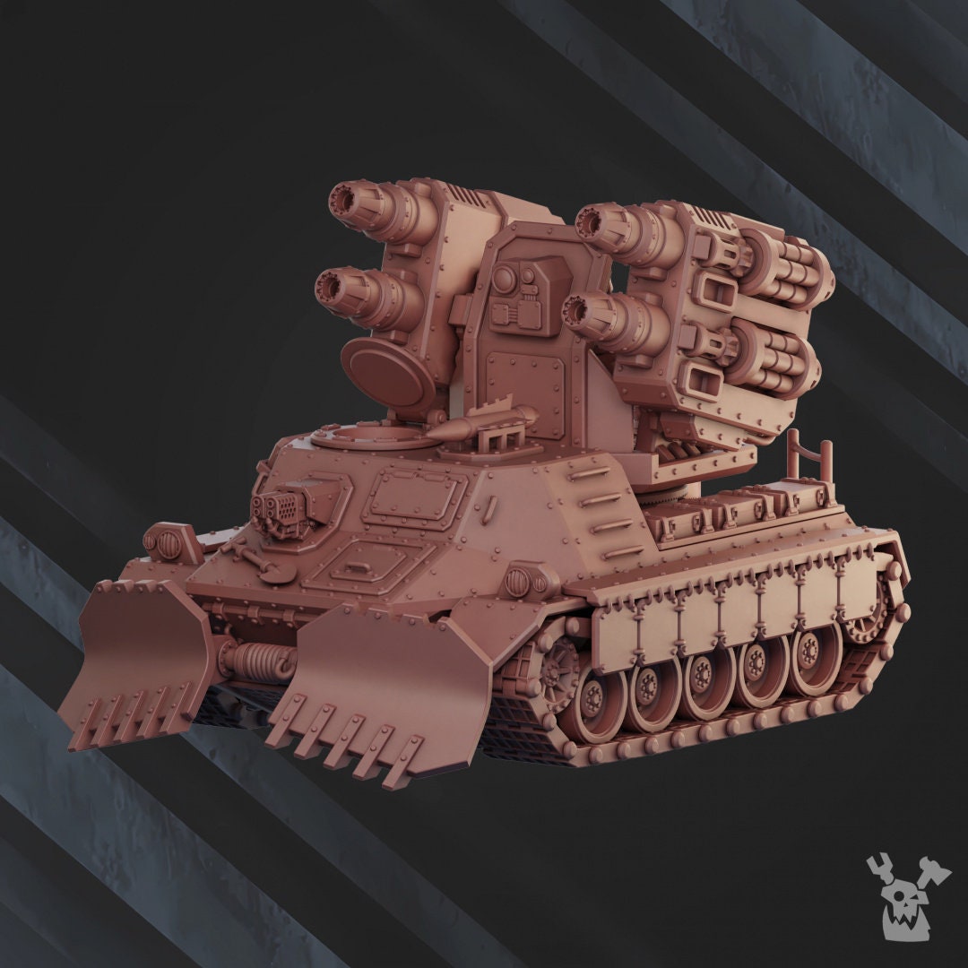 3d Printed Artillery Tank by DakkaDakka Miniatures