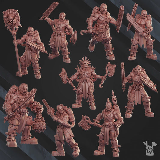 3d Printed Mad Hyenas Squad x 9 By DakkaDakka Miniatures