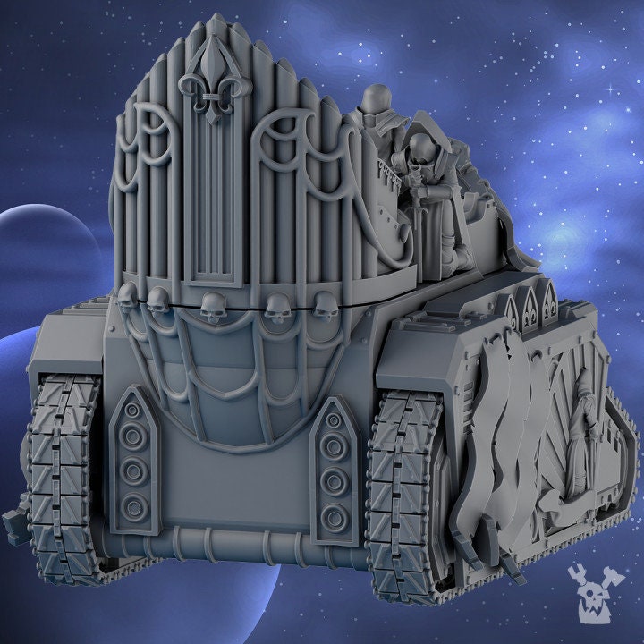 3d Printed Heavy Preacher Tank by DakkaDakka Miniatures